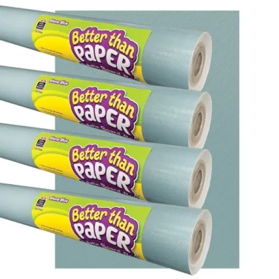 Teacher Created Resources&reg; Better Than Paper&reg; Bulletin Board Roll, 4' x 12', Stone Blue, 4 Rolls image {3}