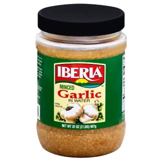 Iberia Minced Garlic in Water - 32oz image {1}
