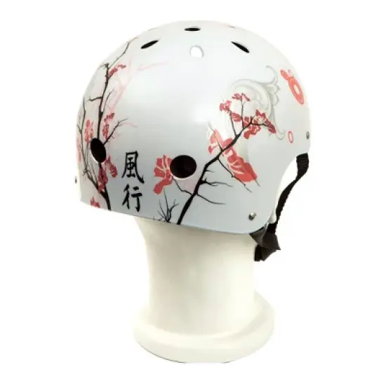 Punisher Skateboards Cherry Blossom Multi-Sport Skateboard Helmet 11-vent Size Medium, Pink image {3}