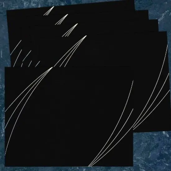 Great Papers Petal Touch Certificate Holders 9.34" x 12" Modern Black 5/Pack (2019002) image {3}