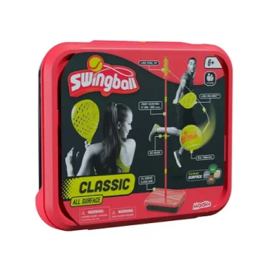 HearthSong - All-Surface Adjustable Classic Swingball Game With Sturdy Base, Kids Backyard Game image {2}