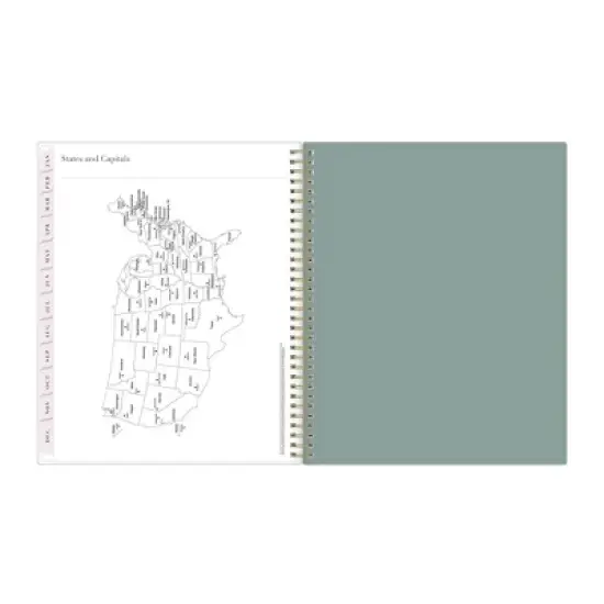 Blue Sky Rachel Parcell 2025-2026 Weekly/Monthly Wirebound Planner 8.5"x11" Clear Cover Cosmic Sea Mist image {10}