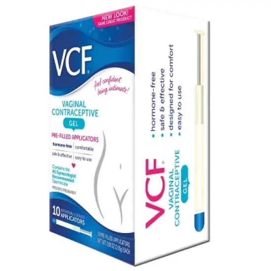 VCF Contraceptive Fragrance free Gel Pre-Filled Applicators - 10ct image {2}