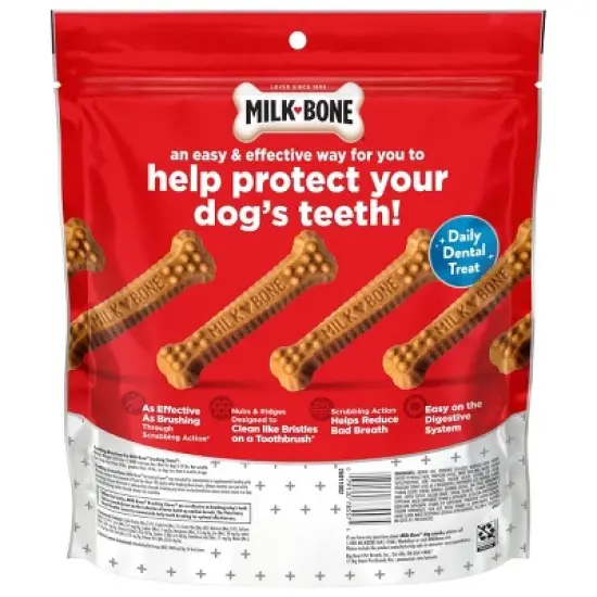 Milk-Bone Dental Original Mini Chew Dog Treat with Chicken Flavor - 18.9oz image {1}