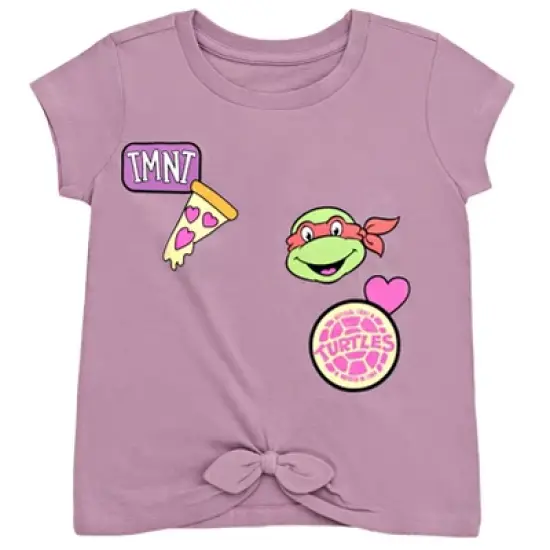 Teenage Mutant Ninja Turtles Donatello Raphael Leonardo Michelangelo Girls 2 Pack T-Shirts Toddler to Big Kid  image {1}