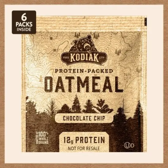 Kodiak Protein-Packed Instant Oatmeal Chocolate Chip - 6ct image {2}