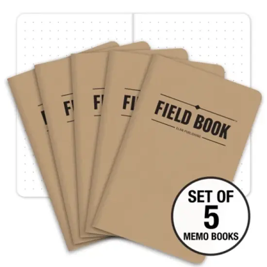 Elan Publishing Company Mini Field Book Set - Dots Text / Kraft Cover image {5}