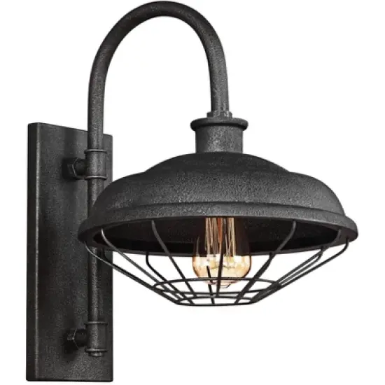 Generation Lighting Lennex 17 1/4"H Slated Gray Metal Indoor-Outdoor Wall Light image {1}