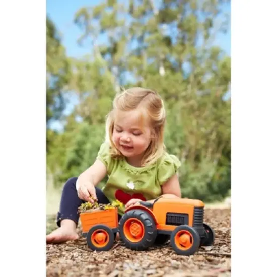 Green Toys Tractor Vehicle - Orange image {7}