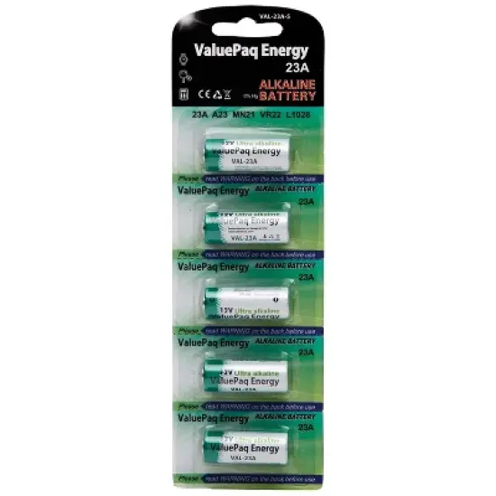Dantona&reg; ValuePaq Energy 23A Alkaline Cylindrical Batteries, 5 pk in Multicolored image {1}