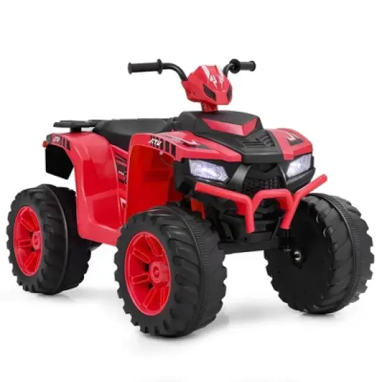 Honeyjoy 24V Kids Ride-On Electric ATV 4-Wheeler Quad Car with Wireless Connection Black/Blue/Pink/Red/Purple image {14}
