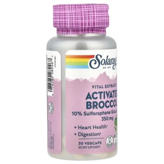 Solaray Vital Extracts, Activated Broccoli, 350 mg, 30 VegCaps image {3}