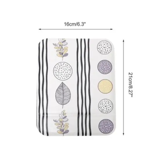 Unique Bargains Women Convenient Makeup Mirror for Travel Light Gray 1 Pc image {1}