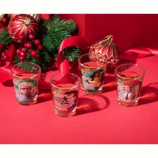 ICUP, Inc. A Christmas Story Quotes 4 Piece Shot Glass Set image {8}