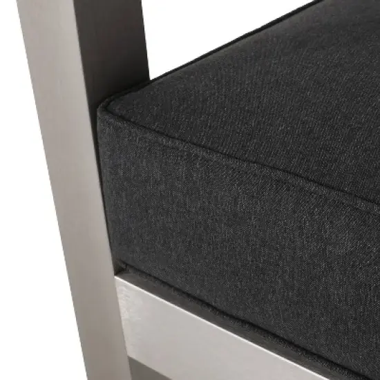 Christopher Knight Home Aviara Outdoor Club Chair with Aluminum image {8}