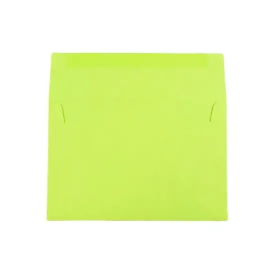 JAM Paper A8 Colored Invitation Envelopes 5.5 x 8.125 Ultra Lime Green 15955 image {1}