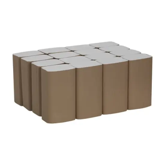 Pacific Blue Basic Single-Fold Paper Towel, White, 250 Towels, 16 Packs, 4000 Total image {2}