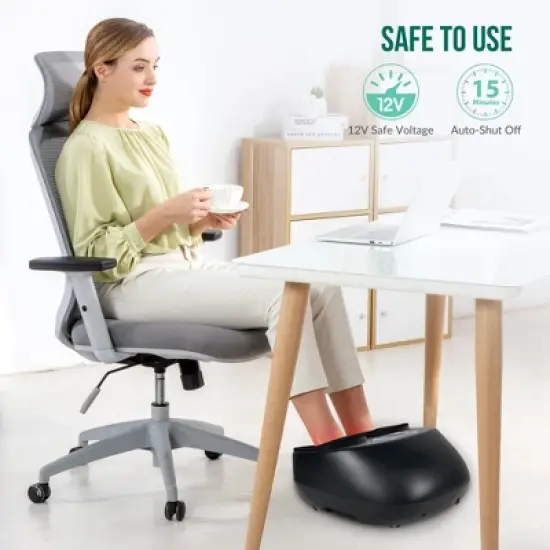 Snailax Shiatsu Foot Massager with Heat, Deep Kneading & Compression Therapy image {5}