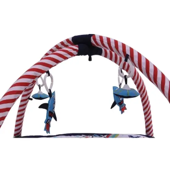 Bacati - Baby Activity Gyms & Playmats (Airspace Aqua/Red/Orange/Green/Navy) image {1}