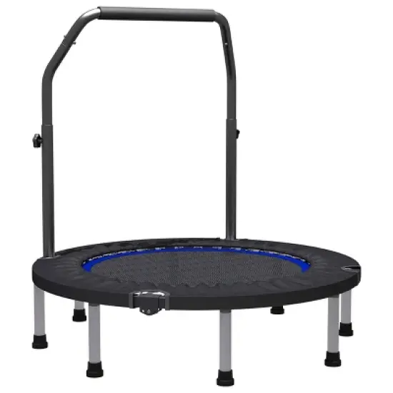 Ainfox Compact Fitness Trampoline with Adjustable Handlebar image {7}
