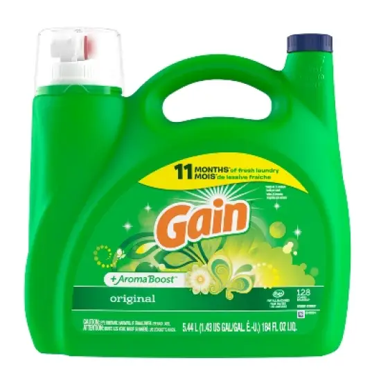 Gain + Aroma Boost Original Scent HE Compatible Liquid Laundry Detergent image {12}