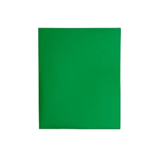 JAM Paper Plastic 2-Pocket Folders Green 6/Pack (382EGRD) image {4}