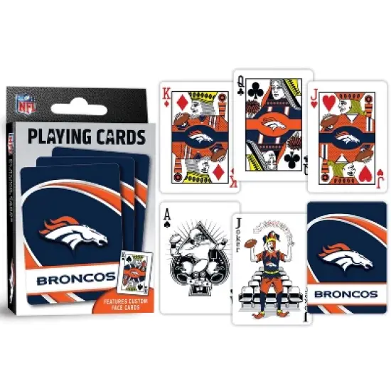 MasterPieces Officially Licensed NFL Denver Broncos Playing Cards - 54 Card Deck for Adults image {3}