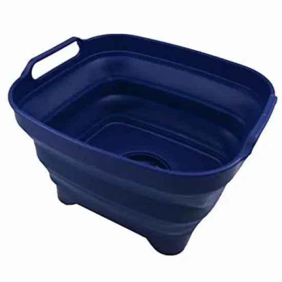 SAMMART 7.5L (2 Gallons) Collapsible Dishpan with Draining Plug image {12}