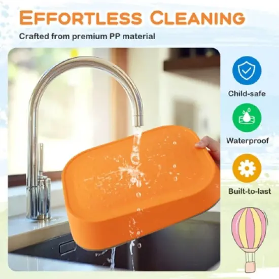 Costway 5 Pcs Balance Stepping Stones for Kids with Non-Slip Surface and Edging image {6}