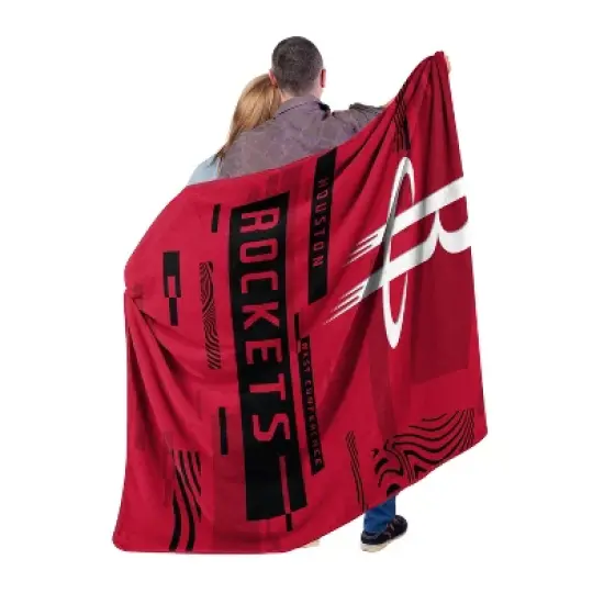 NBA Houston Rockets Digitized 60 x 80 Raschel Throw Blanket image {2}
