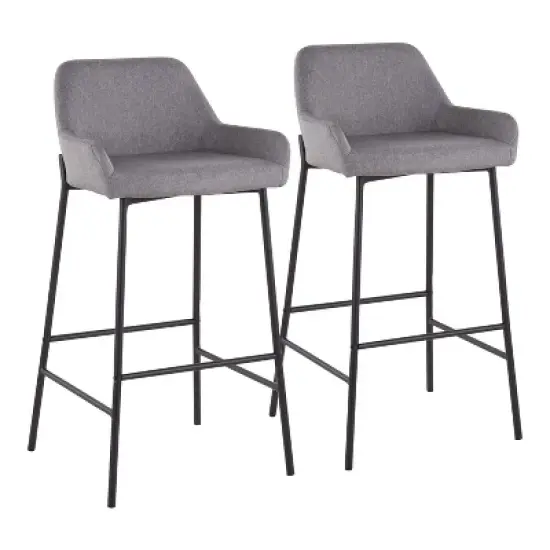 Set of 2 Daniella Metal Polyester Barstool - LumiSource image {11}