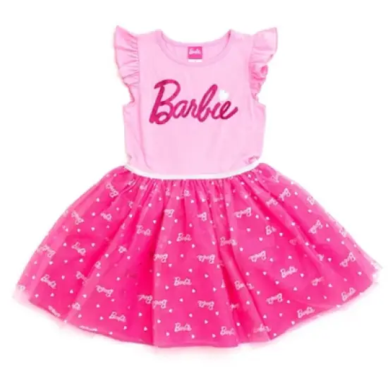 Barbie Girls Tulle Dress Little Kid to Big Kid image {7}
