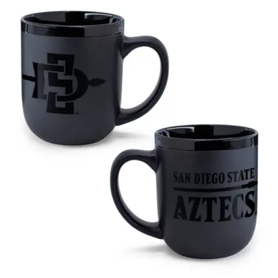 NCAA San Diego State Aztecs 12oz Ceramic Coffee Mug - Black image {2}