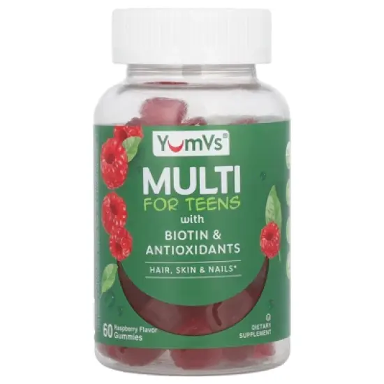 YUM-V'S Multivitamin Gummies for Teens by YumVs | Added Biotin and B Vitamins to Support Healthy Hair Skin and Nails | Daily Dietary Supplement for image {2}