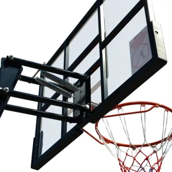 SKONYON 54 in. Portable Basketball Hoop System, Height Adjustable image {4}
