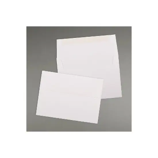 JAM Paper A7 Strathmore Invitation Envelopes 5.25 x 7.25 Bright White Linen Bulk 250/Box (191189H) image {3}