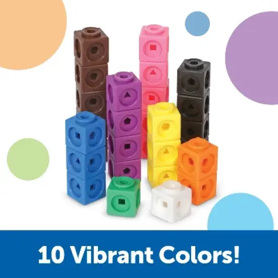 Learning Resources Mathlink Cubes, Educational Counting Toy, Set of 1000 Cubes, Grades K+, Ages 4+ image {2}