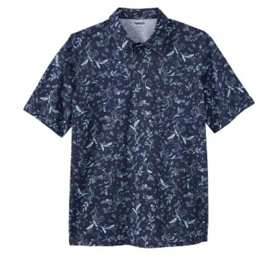 KingSize Men's Big & Tall Lightweight Pocket Golf Polo Shirt image {9}