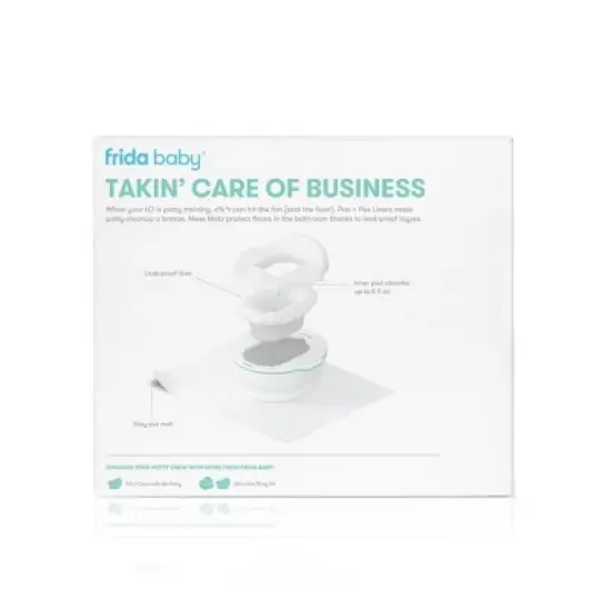 Frida Baby Potty Cleanup Essentials Leak-Proof Potty Liners and Disposable Floor Pads For Potty Training image {7}