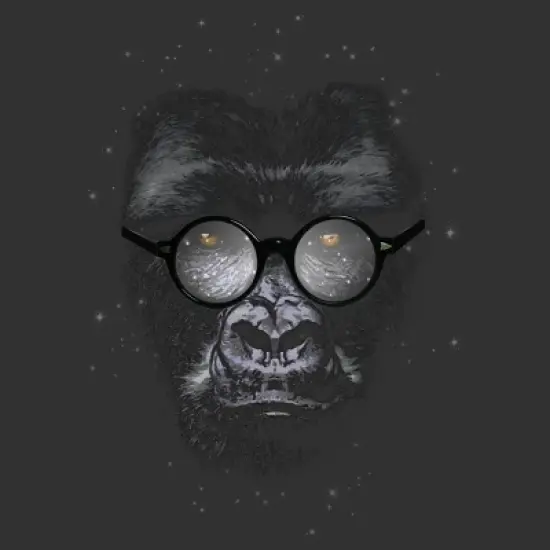 Men's Design By Humans Nerd Gorillaz By ikaruz Tank Top image {1}