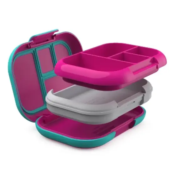 Bentgo Kids' Chill Lunch Box, Bento-Style Solution, 4 Compartments & Removable Ice Pack image {4}