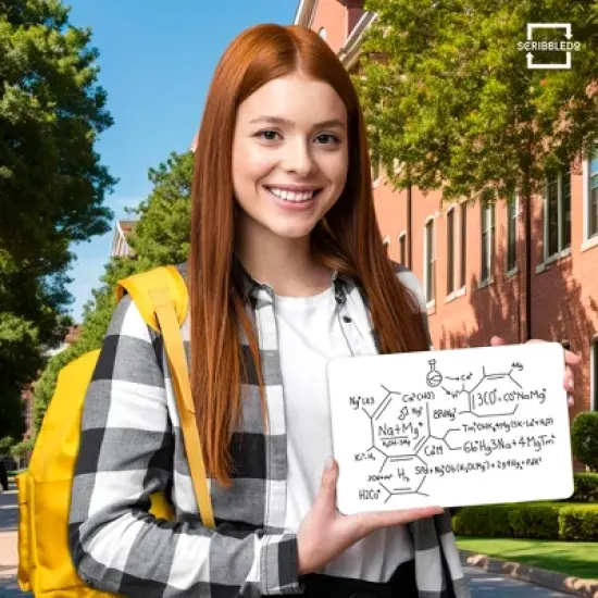 SCRIBBLEDO Mini White Board Dry Erase 6"x9" Board image {4}