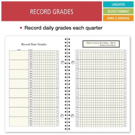 Elan Publishing Company S85 Red Daily Student Assignment Book image {2}