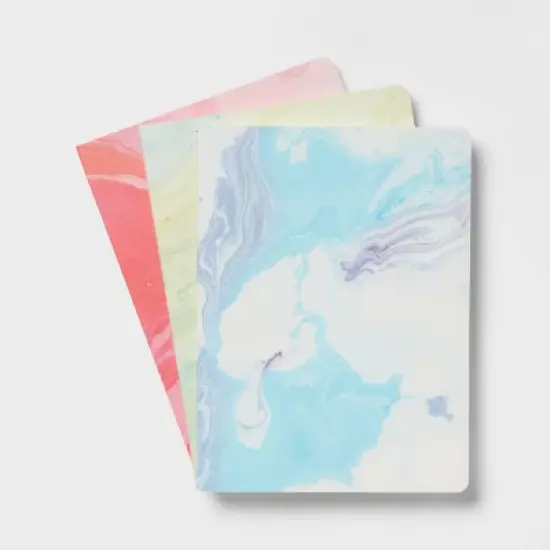 Soft Cover 3pk Marbled Notebook Set - up&up&trade; image {4}
