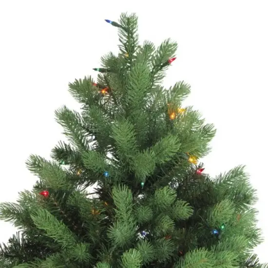 Northlight Real Touch&trade;️ Pre-Lit Full Noble Fir Artificial Christmas Tree - 6.5' - Multi-Color Lights image {2}