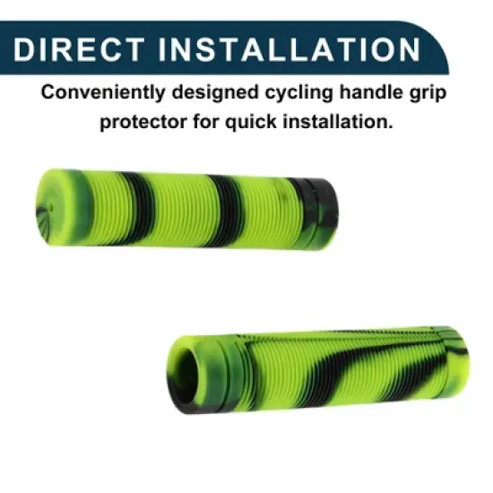 Unique Bargains Bike Handlebar Grips Covers 4.92" Yellow 1 Pair image {5}