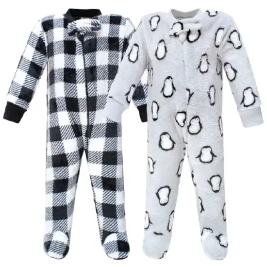 Hudson Baby Infant Boy Plush Sleep and Play, Gray Penguin image {4}