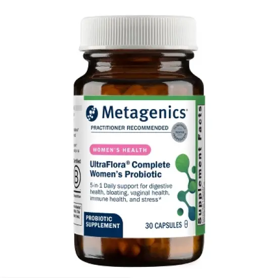 Metagenics UltraFlora Complete Women&rsquo;s Probiotic, 5-in-1 Support: Digestive, Immune, Vaginal & Urogenital Health, 30 Capsules image {8}