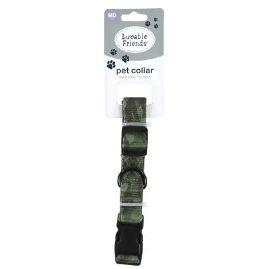 Luvable Friends Unisex Pet Collar, Camo image {1}