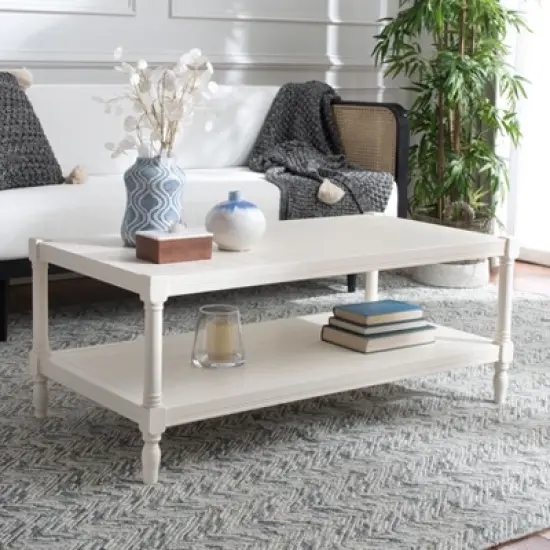 Bela Coffee Table - White - Safavieh image {2}